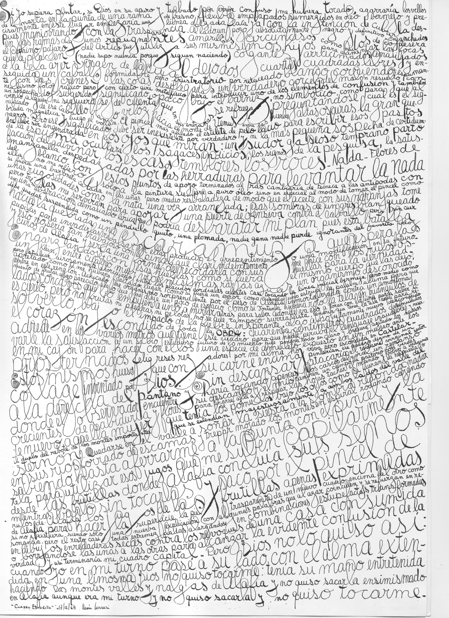 Cuadro escrito